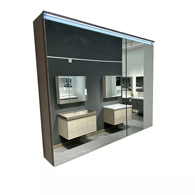 Double-Door Bathroom Mirror Cabinet
