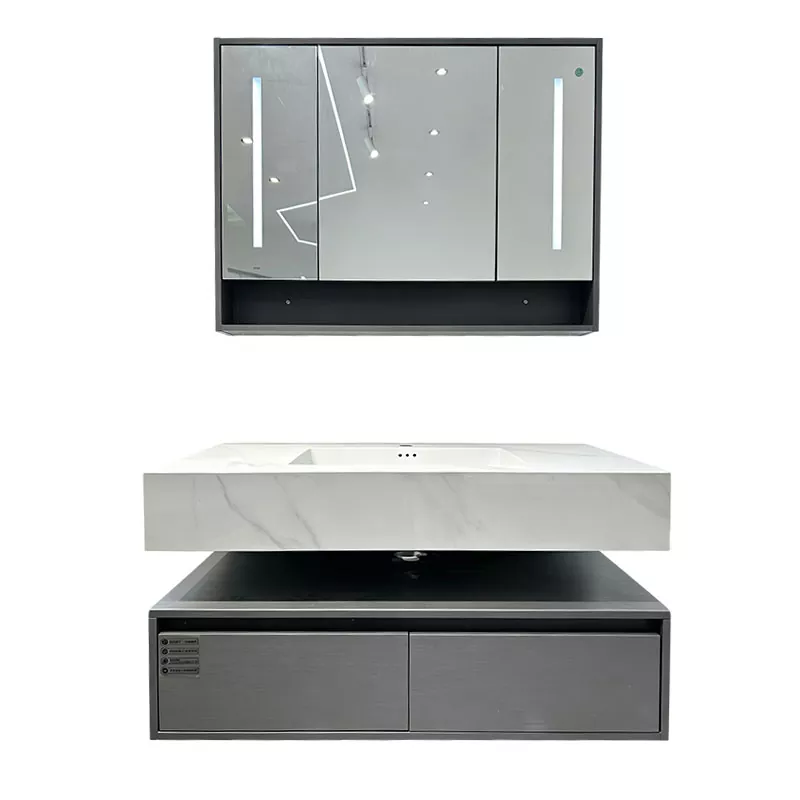 Multi-Layer Solid Wood Bathroom Vanity for Hotel Projects