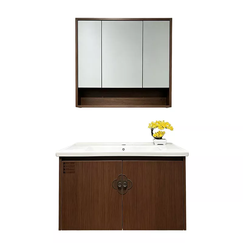Multi-Layer Solid Wood Bathroom Vanity for Vacation Rentals