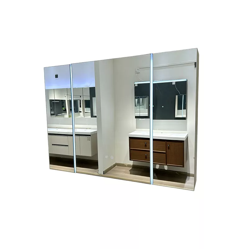 Three-Door Bathroom Mirror Cabinet