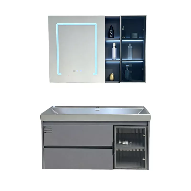 Wall-Mounted Multi-Layer Solid Wood Bathroom Vanity